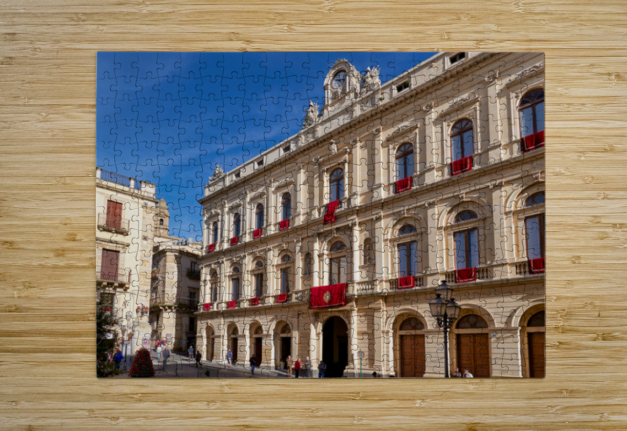 Visiting the town hall in caltagirone sicily italy Marco Brivio Puzzle printing