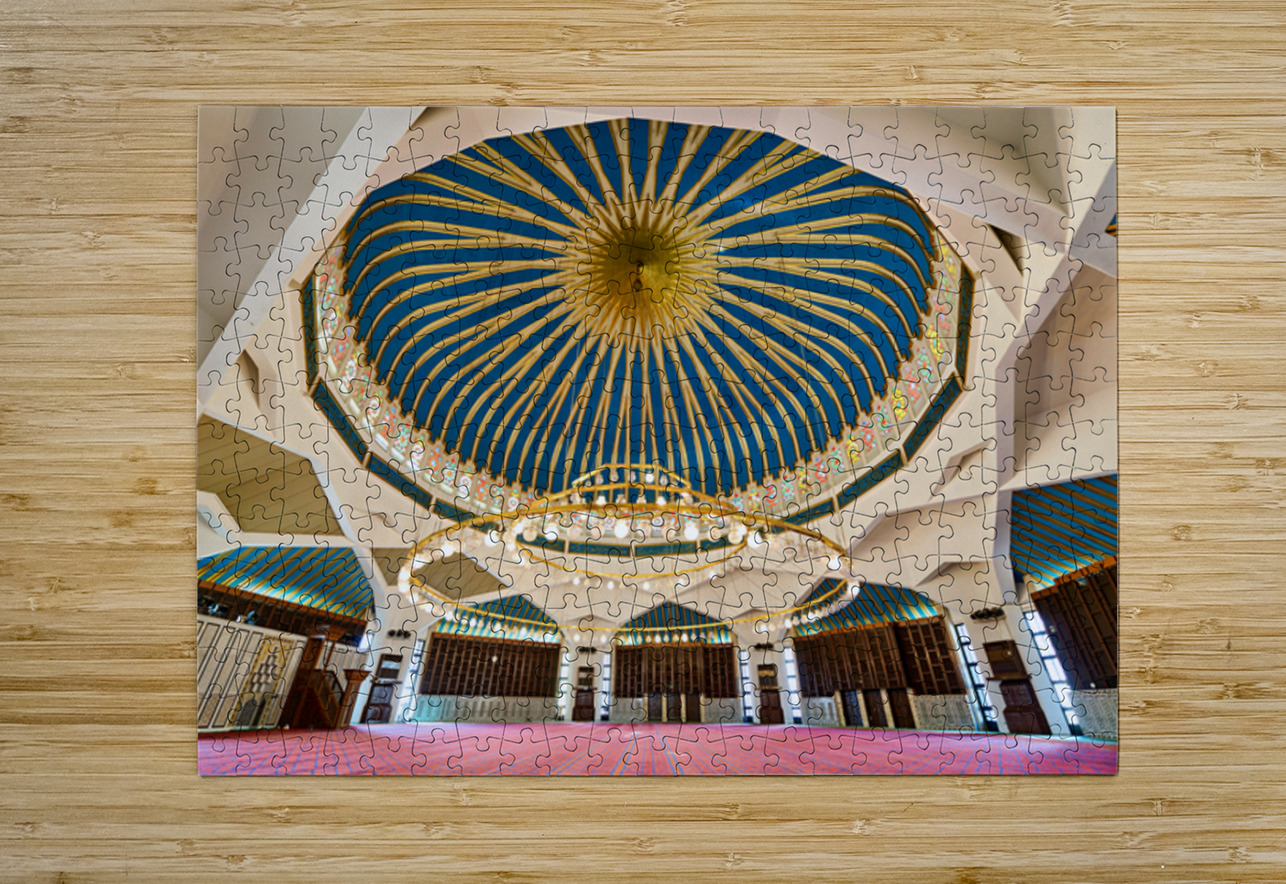 Visit to King Abdullah Mosque in Amman Jordan during daylight ho Marco Brivio Puzzle printing
