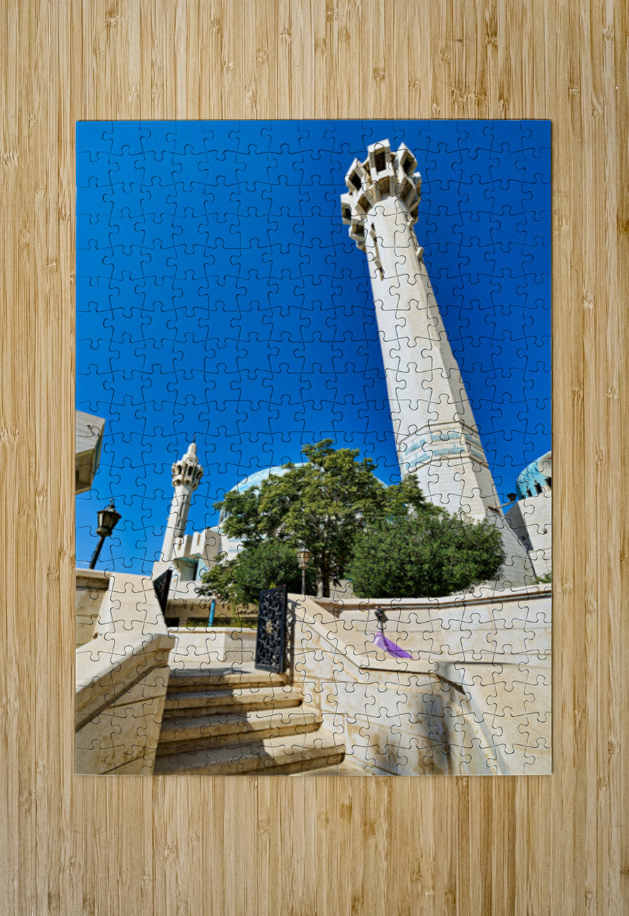 Visit to King Abdullah Mosque in Amman Jordan during clear day Marco Brivio Puzzle printing