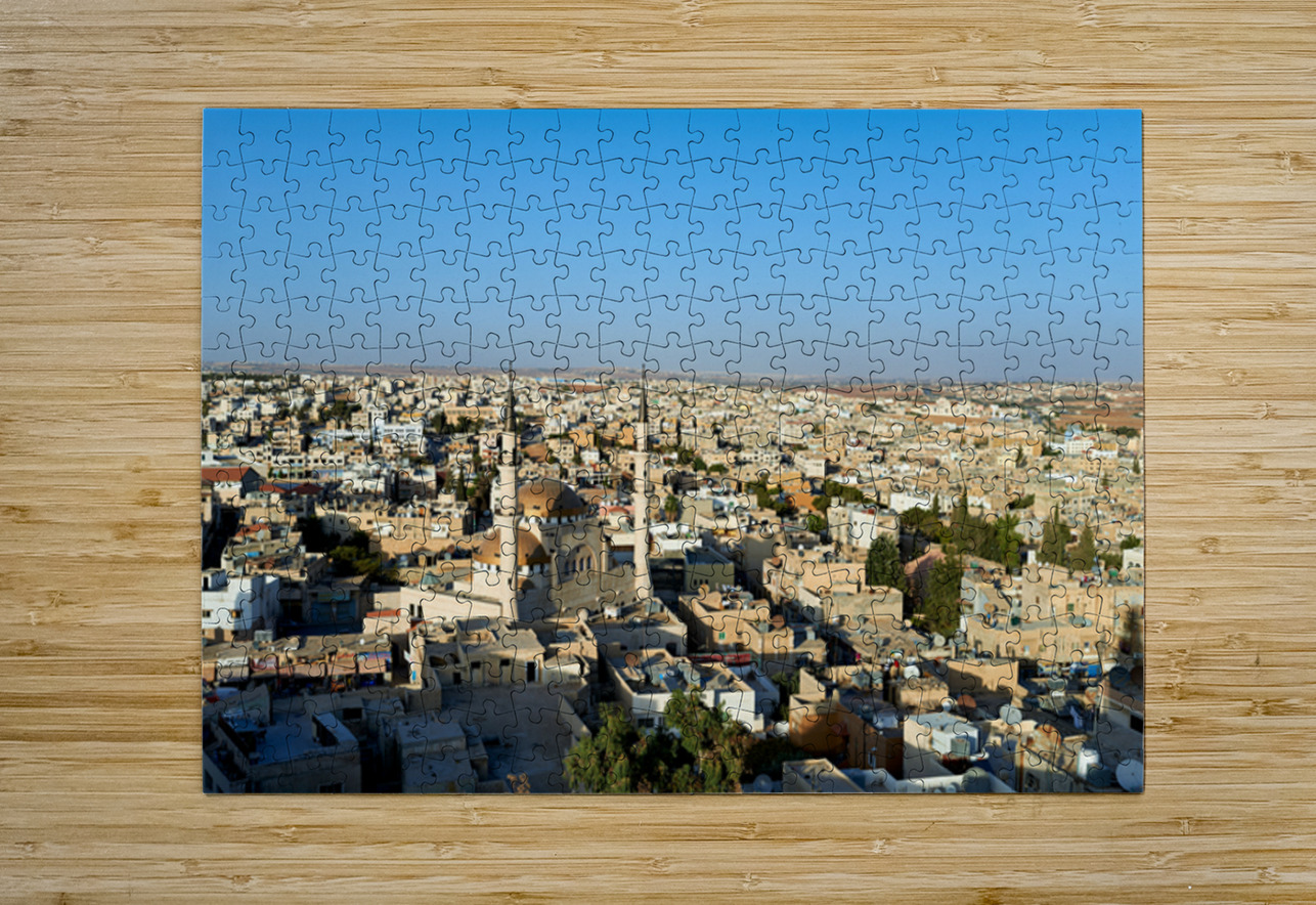 High view of Madabas cityscape in Jordan Marco Brivio Puzzle printing