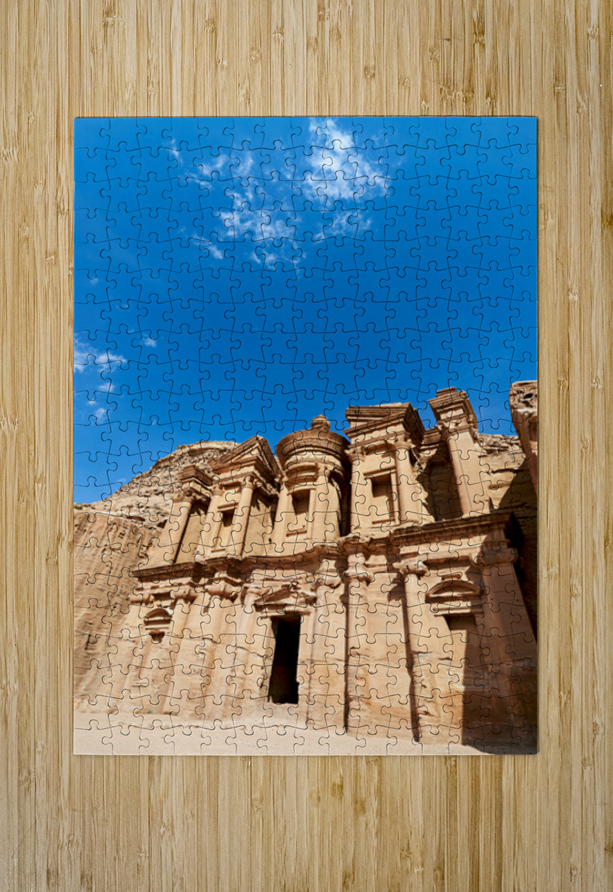 Exploring ad deir monastery at petra in jordan Marco Brivio Puzzle printing