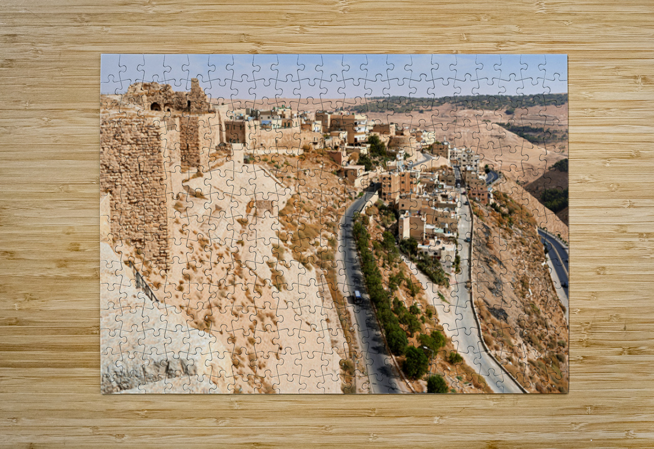 Explore Kerak Castle and the surrounding landscape in Jordan Marco Brivio Puzzle printing