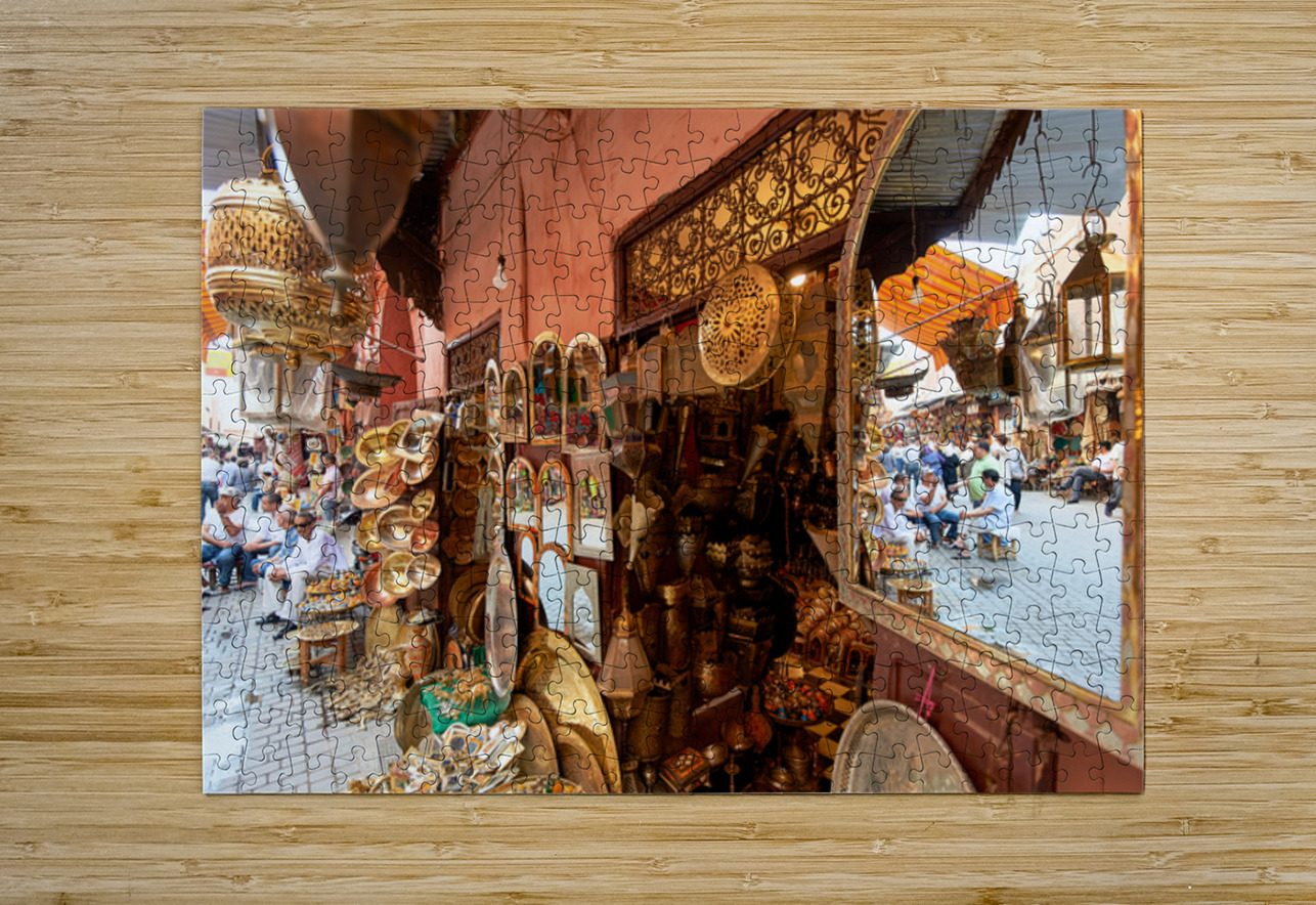 Exploring the souk in Marrakesh and the local crafts on display Marco Brivio Puzzle printing