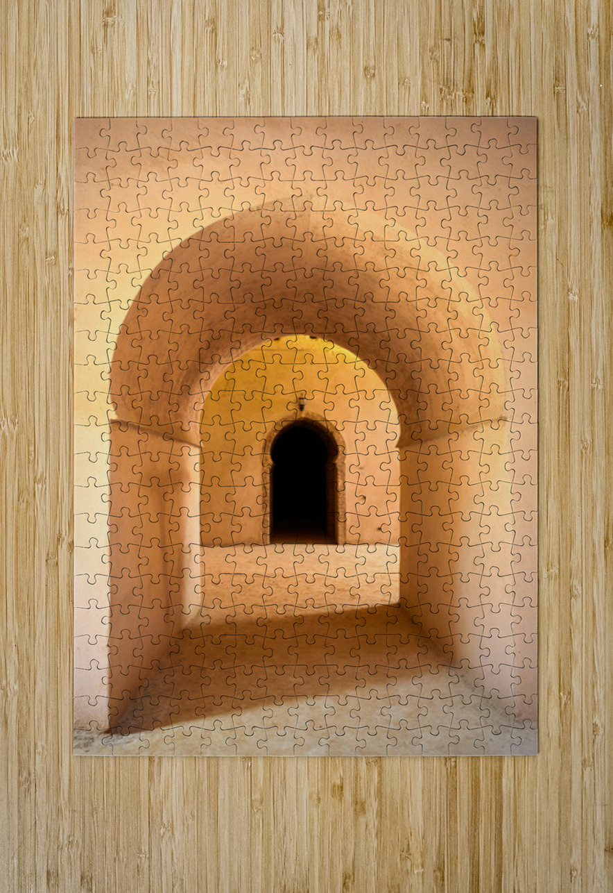 Discover the royal stables in Meknes Morocco during the afterno Marco Brivio Puzzle printing