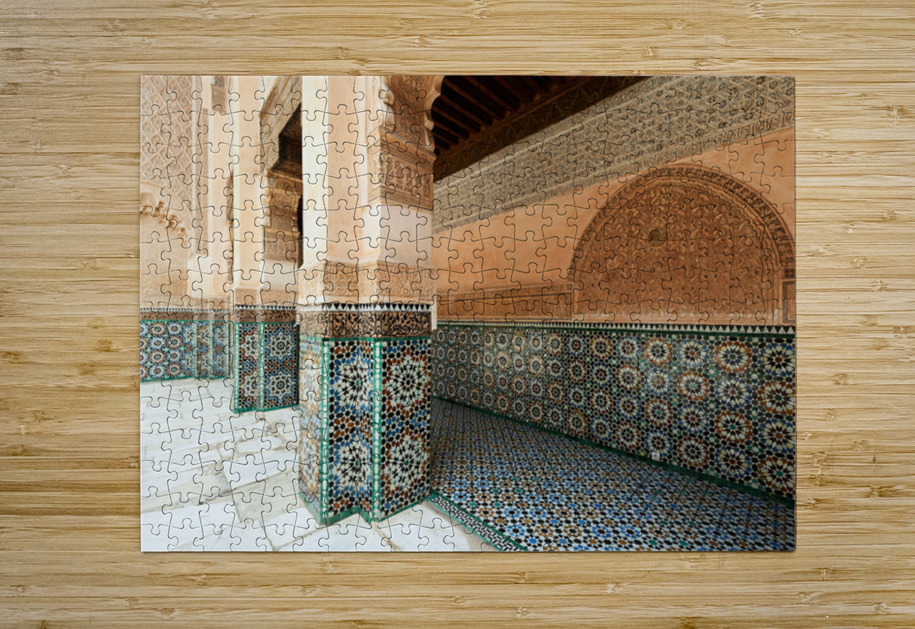 Discovering the architecture of Madrasa Ben Youssef in Marrakesh Marco Brivio Puzzle printing