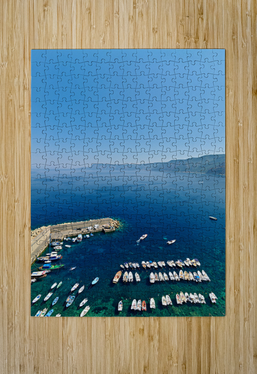 View of Chianalea harbor in Scilla Calabria Italy with boats Marco Brivio Puzzle printing