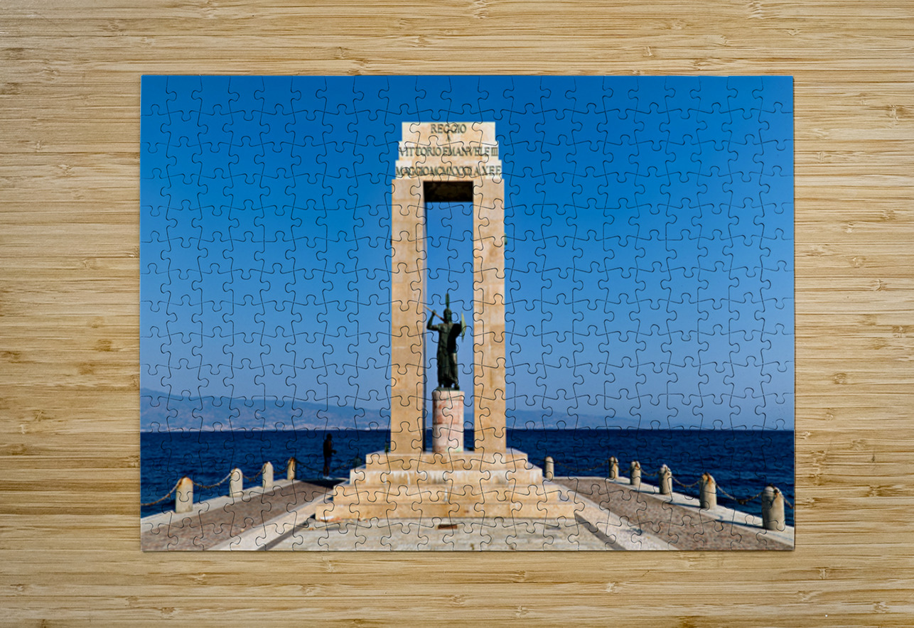 Monument to Vittorio Emanuele on the seafront in Reggio Calabria Marco Brivio Puzzle printing