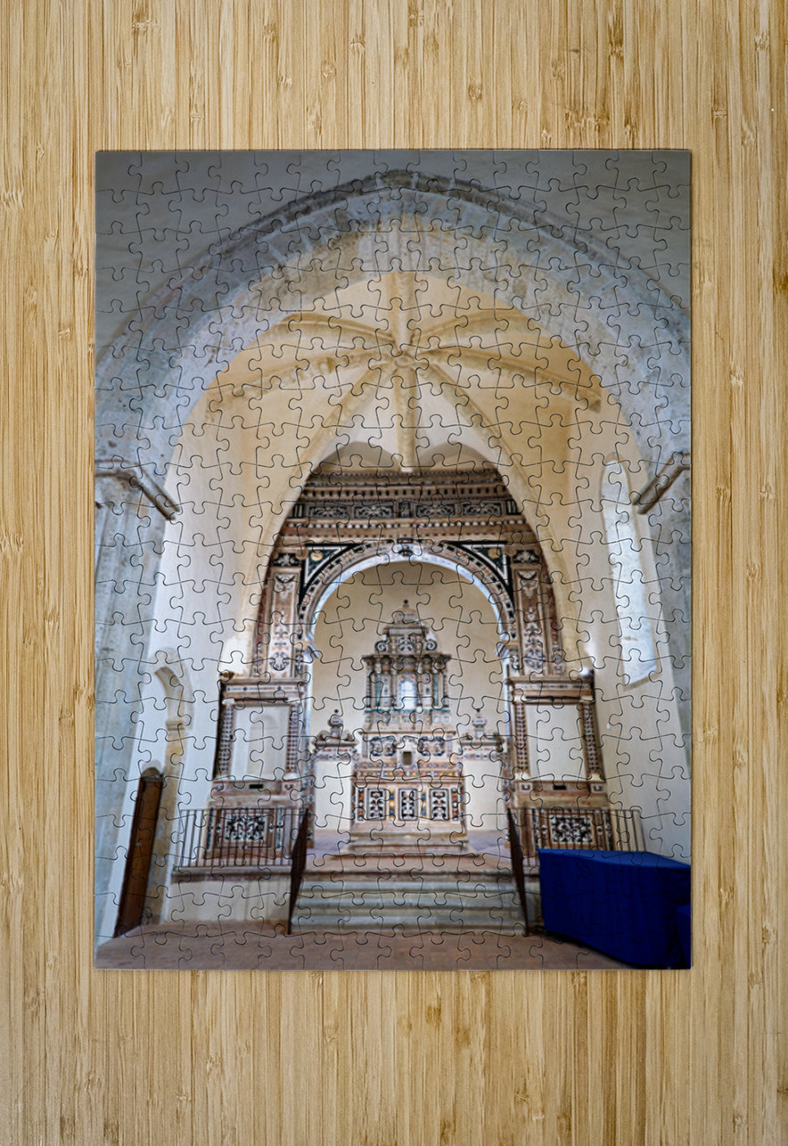 Baroque altar of Saint Francis of Assisi church in Gerace Calab Marco Brivio Puzzle printing