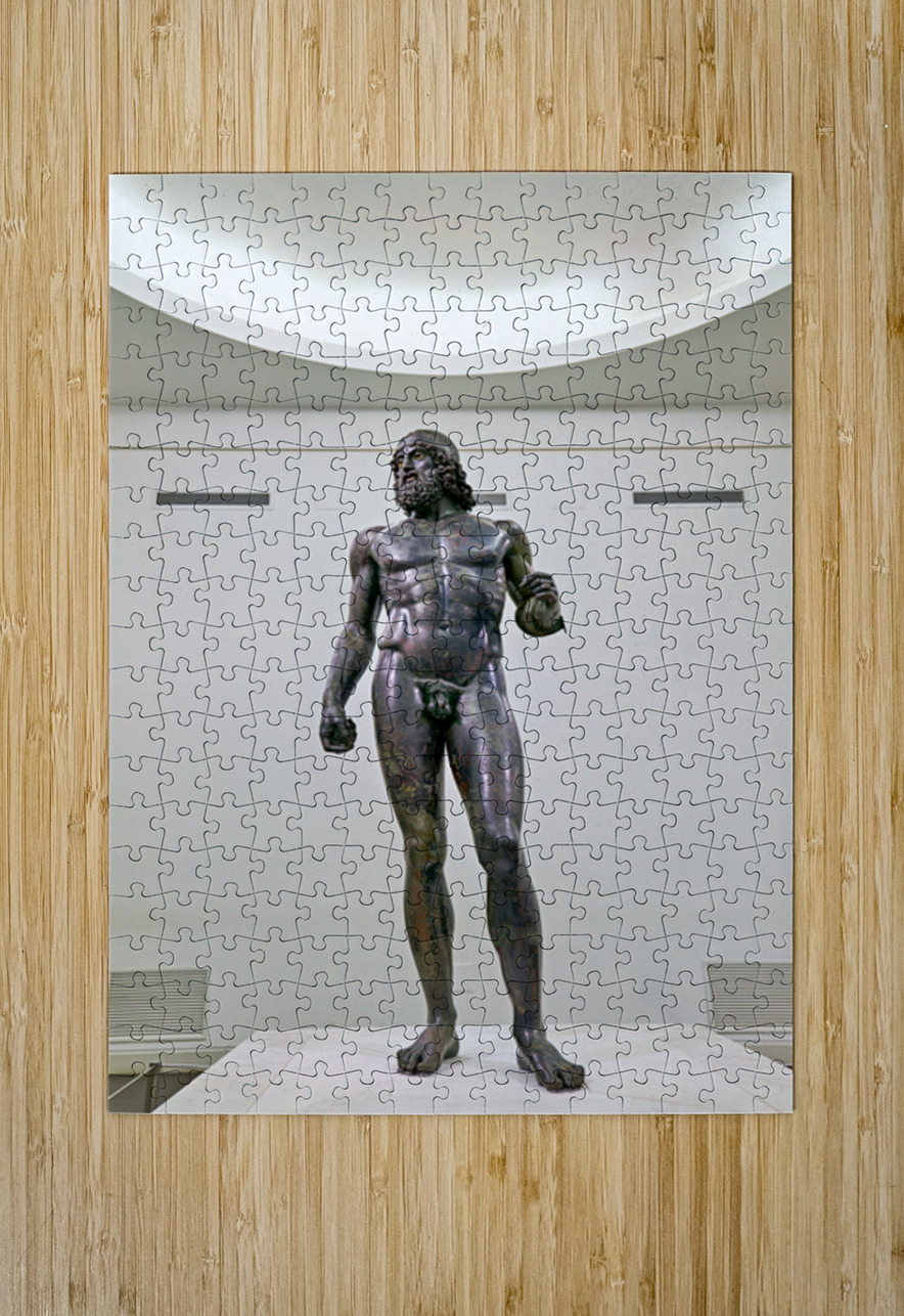 Riace bronzes in national museum of magna grecia at reggio calab Marco Brivio Puzzle printing