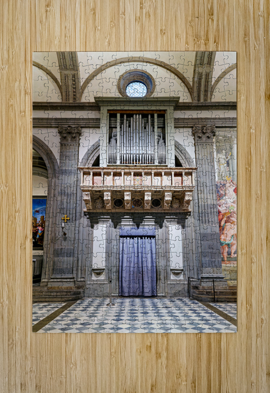 Pipe organ in Basilica of San Lorenzo in Florence Tuscany Marco Brivio Puzzle printing