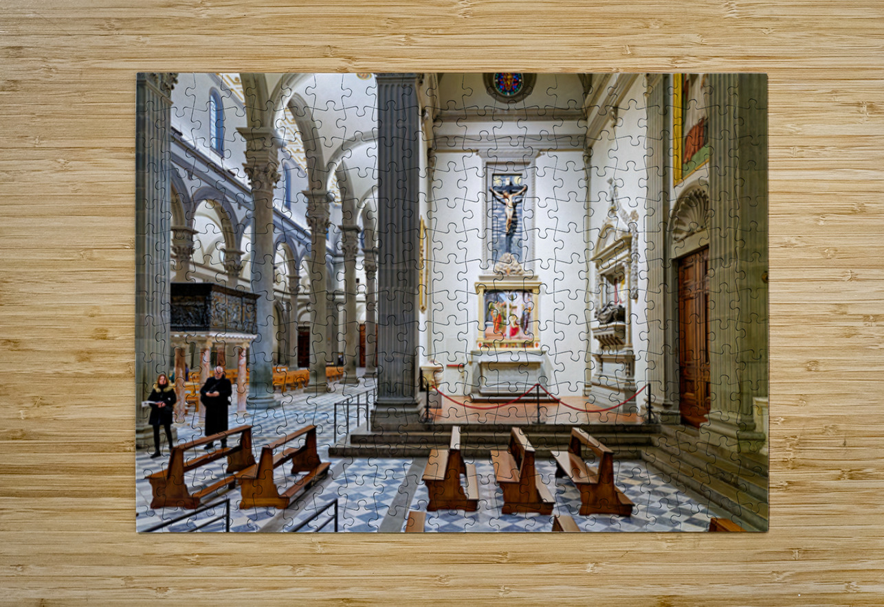 Visit to basilica of san lorenzo in florence tuscany italy Marco Brivio Puzzle printing