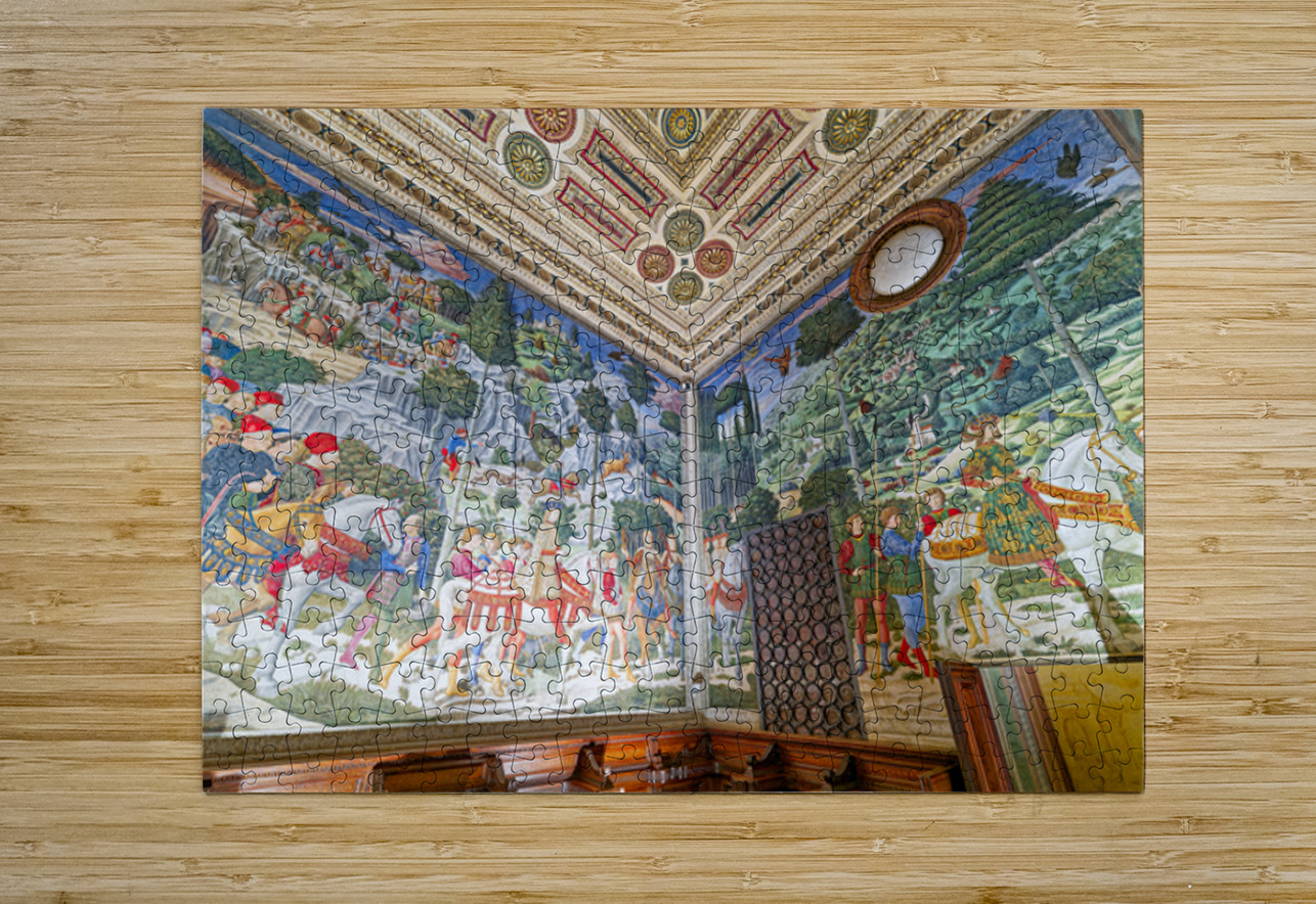 Procession of the magi in magi chapel florence tuscany italy Marco Brivio Puzzle printing