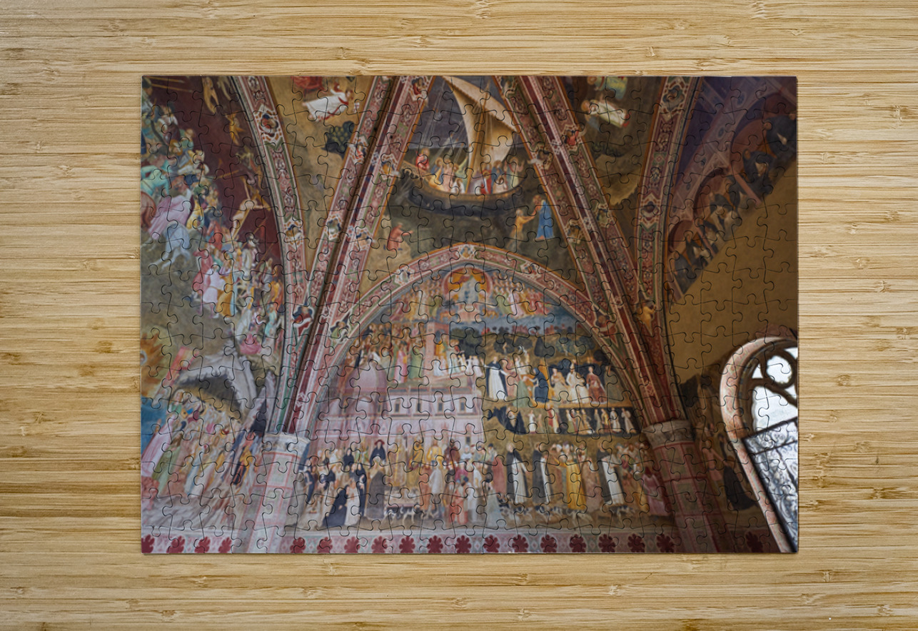 Painting on walls of Santa Maria Novella church in Florence Tusc Marco Brivio Puzzle printing