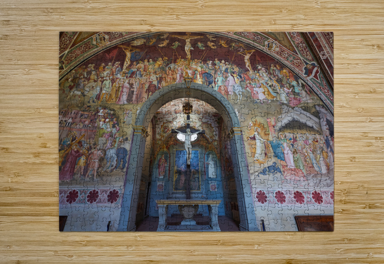 Santa Maria Novella church interior with historical art in Flore Marco Brivio Puzzle printing