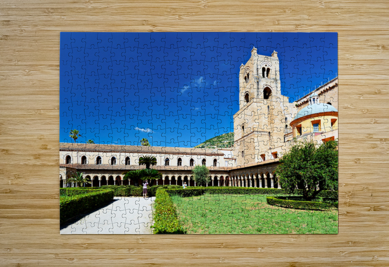 Visit to Duomo di Monreale in Palermo Sicily on a sunny day Marco Brivio Puzzle printing