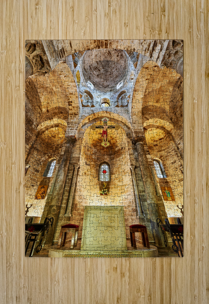 Interior view of Cappella di San Cataldo in Palermo Sicily Marco Brivio Puzzle printing