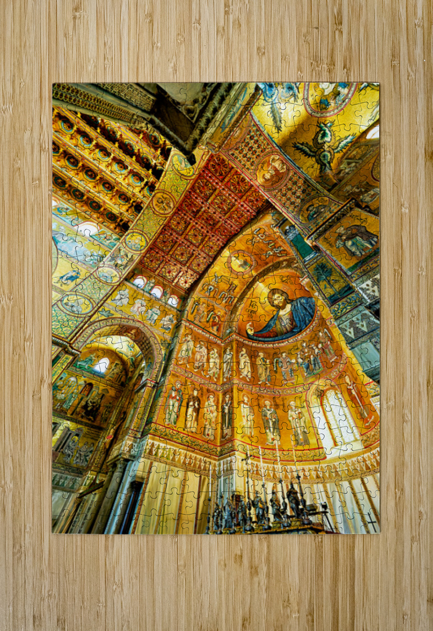 Explore Duomo di Monreale in Palermo Sicily with stunning art Marco Brivio Puzzle printing
