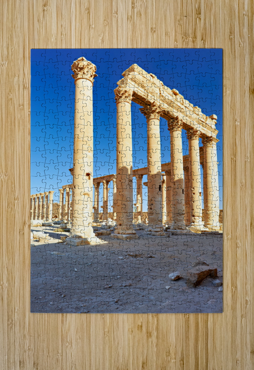 Exploring the ruins of the Temple of Bel in Palmyra Syria Marco Brivio Puzzle printing