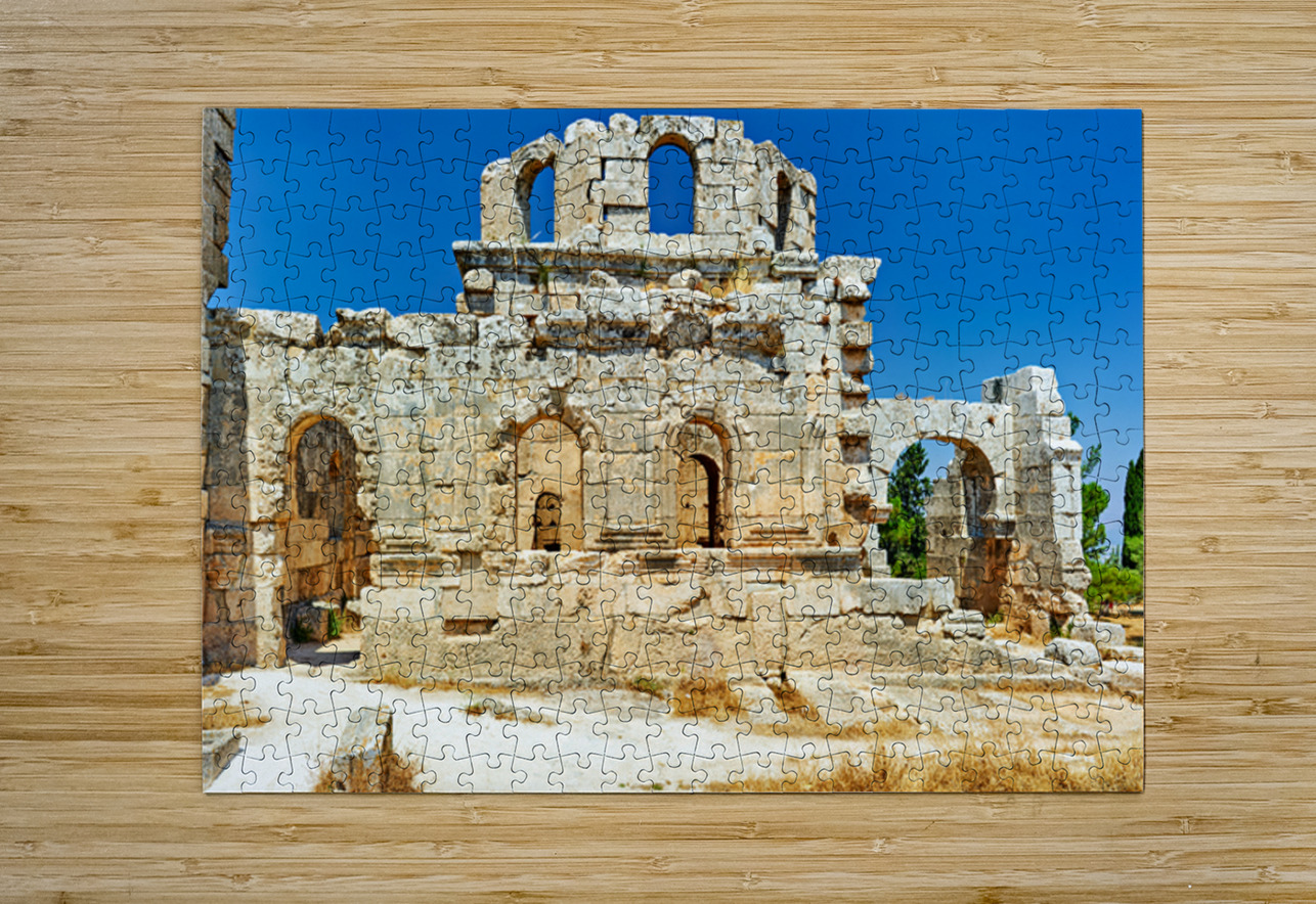 Church of Saint Simeon Stylites in Syria shows ancient stone rui Marco Brivio Puzzle printing