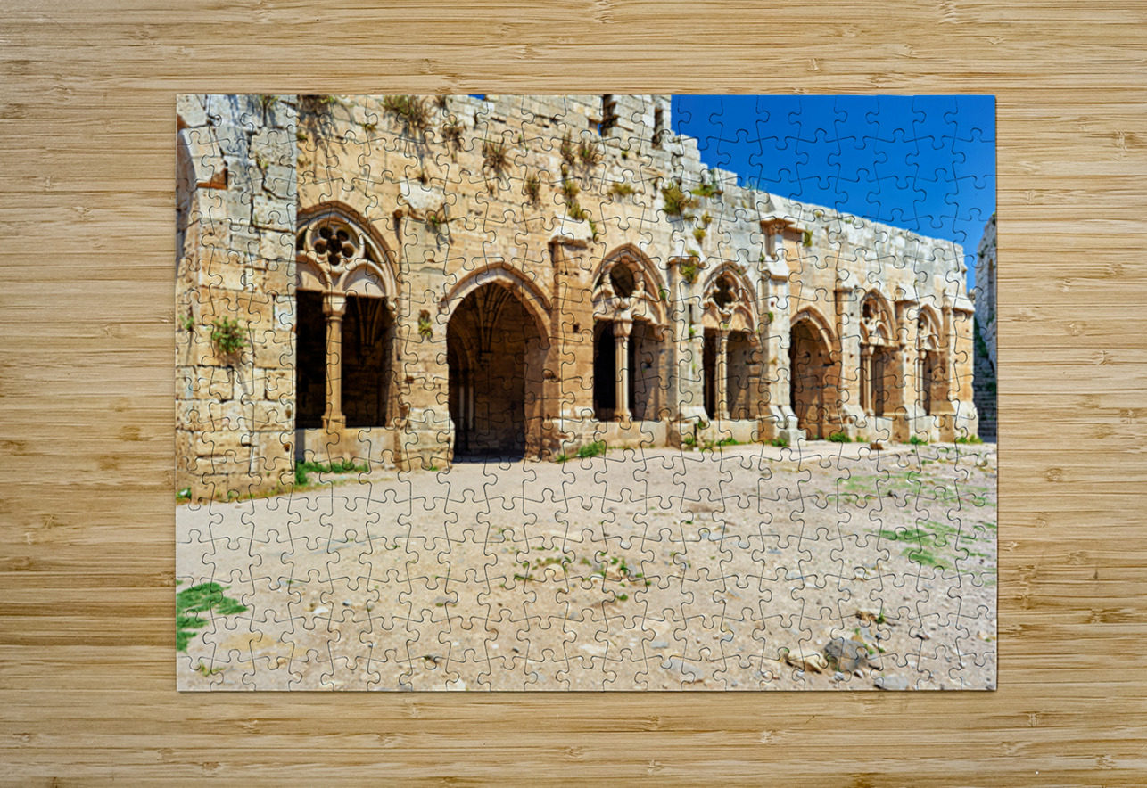 Exploring Krak des Chevaliers crusader castle in Syria Marco Brivio Puzzle printing