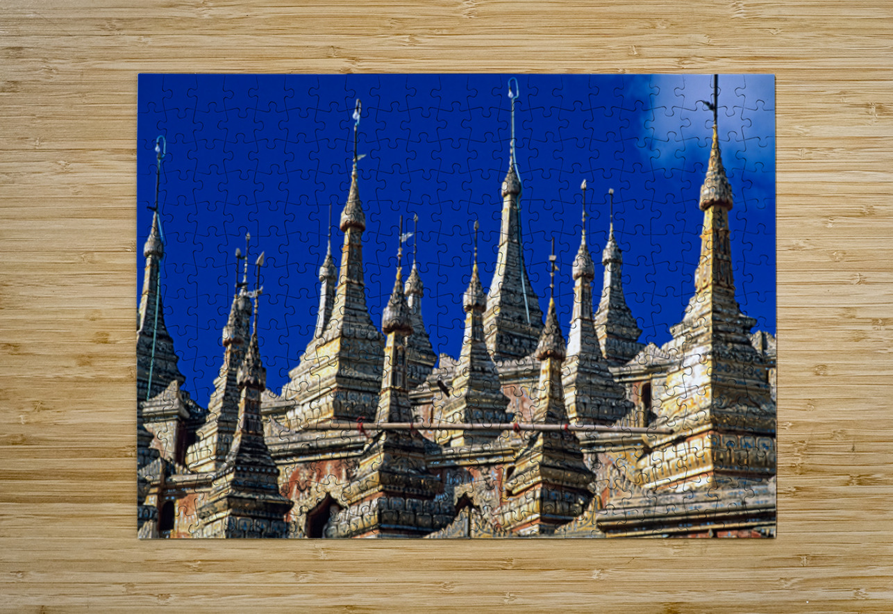 Mohnyin Thambuddhei Paya in Monywa shows many stupa structures Marco Brivio Puzzle printing