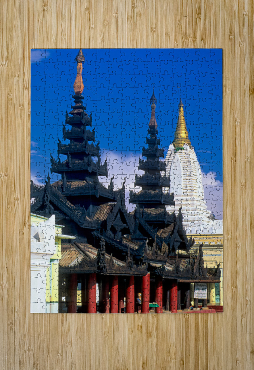 Visit to Shwezigon Paya in Bagan Myanmar on a clear day Marco Brivio Puzzle printing