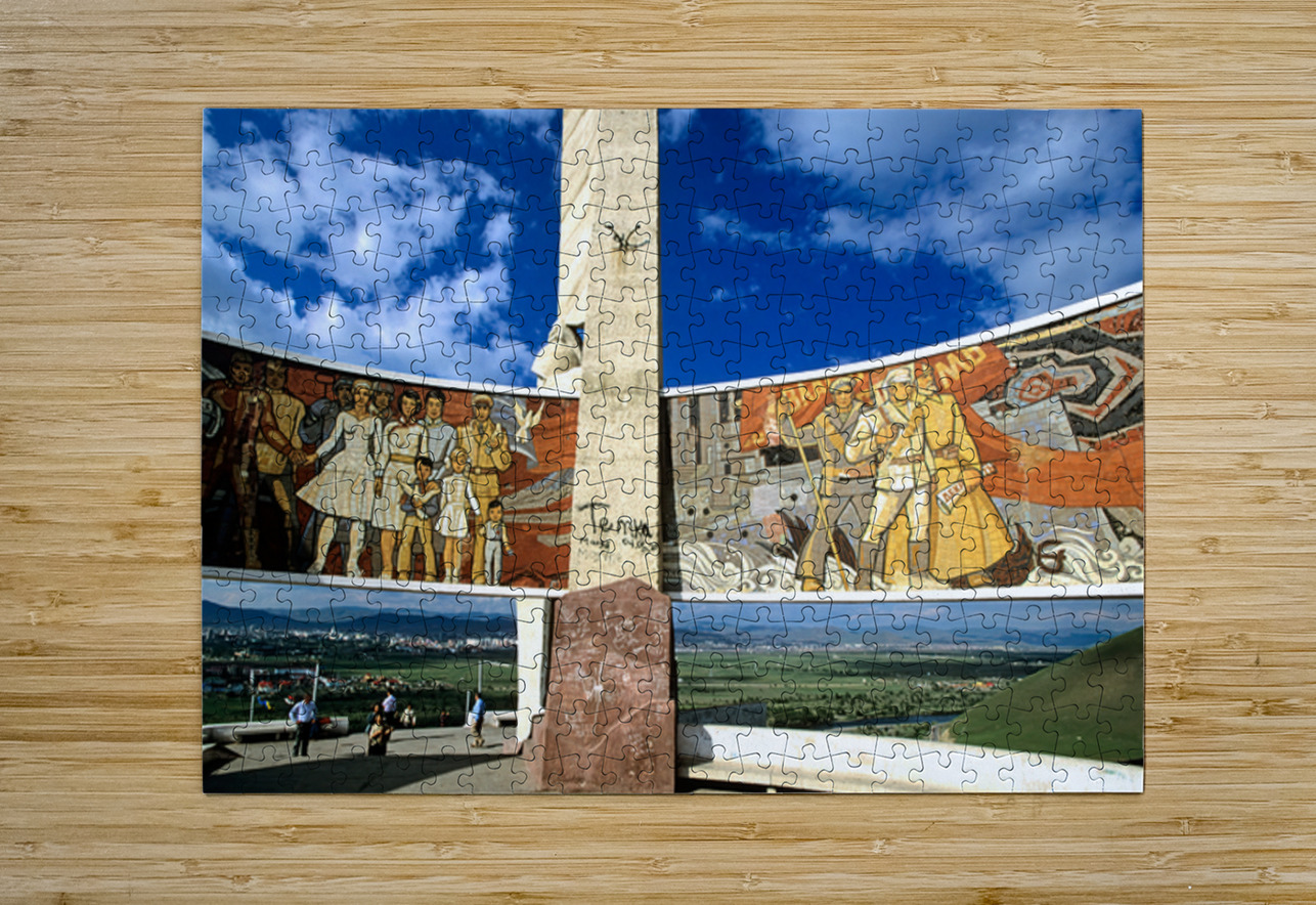 Zaisan Memorial honors Soviet soldiers in Ulaanbaatar Mongolia Marco Brivio Puzzle printing