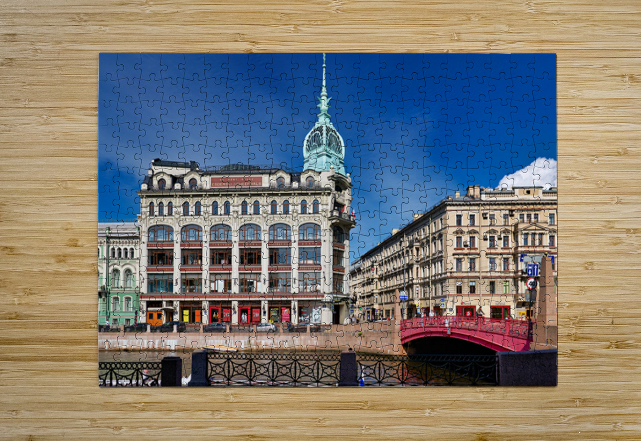 Historical buildings along Moyka River in Saint Petersburg Marco Brivio Puzzle printing