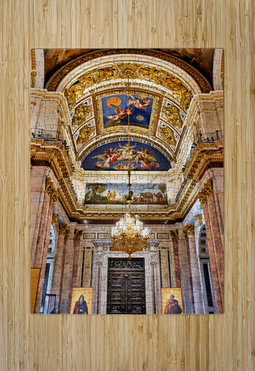 Inside saint isaacs cathedral in saint petersburg russia Marco Brivio Puzzle printing