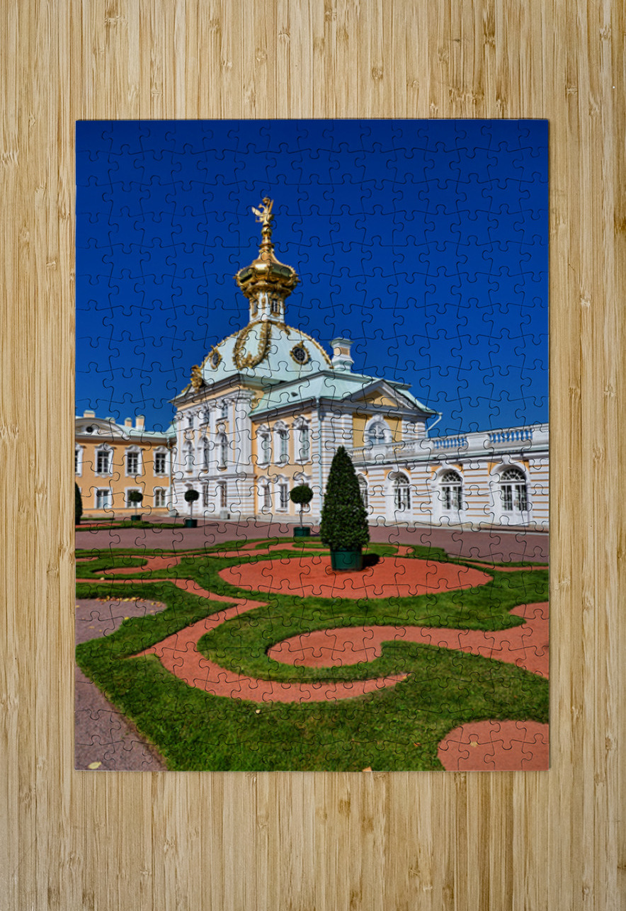 St Petersburg architecture near Peterhof Palace under clear sky Marco Brivio Puzzle printing