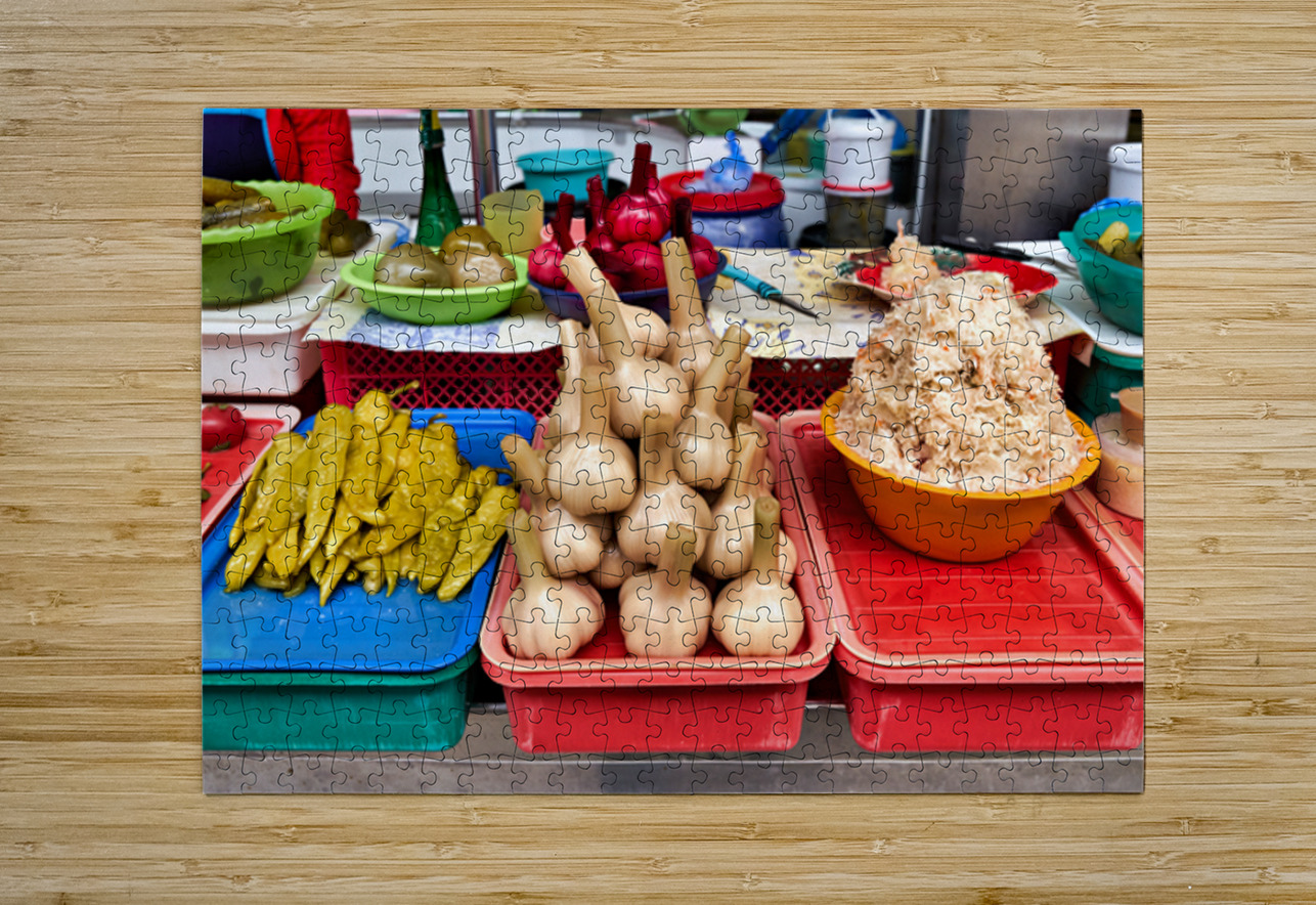 Fresh veggie stalls in Saint Petersburg Marco Brivio Puzzle printing