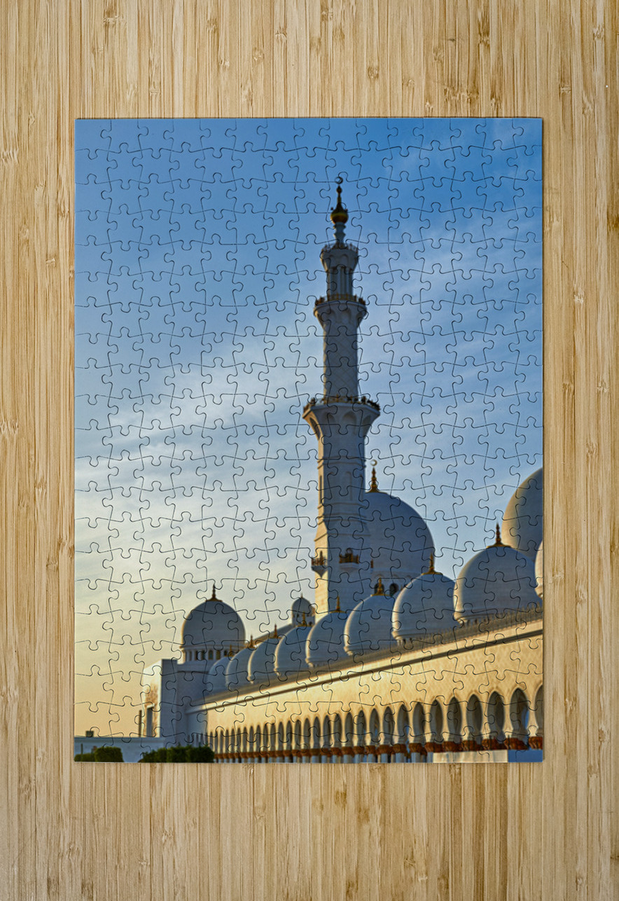 Sheikh Zayed Grand Mosque in Abu Dhabi during sunset Marco Brivio Puzzle printing
