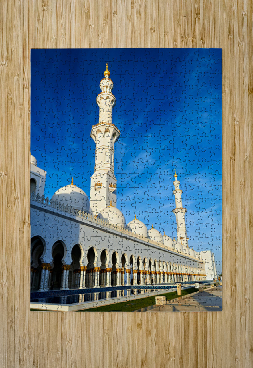 Visit to the iconic Sheikh Zayed Grand Mosque in Abu Dhabi Marco Brivio Puzzle printing