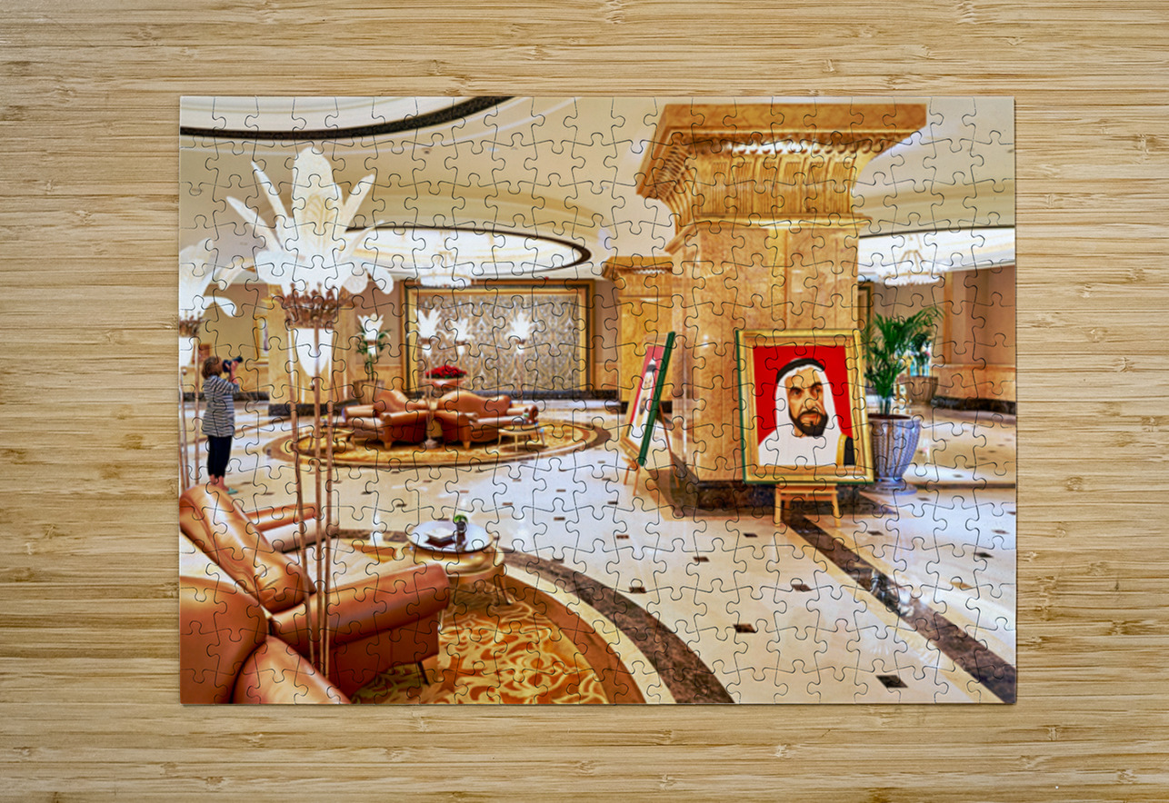 Details of the Abu Dhabi Emirates Palace Hotel lobby area Marco Brivio Puzzle printing