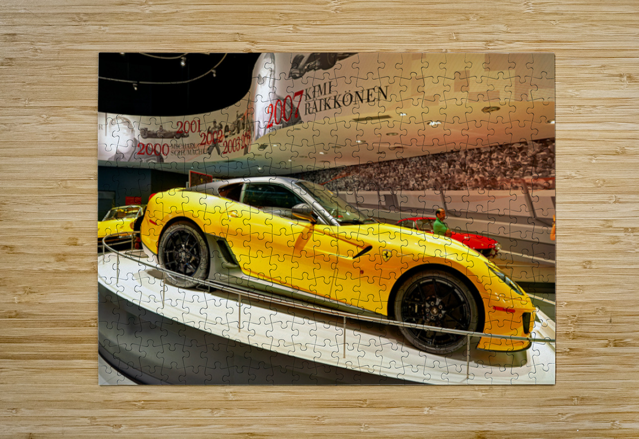 Ferrari display at Abu Dhabi Ferrari World amusement park Marco Brivio Puzzle printing