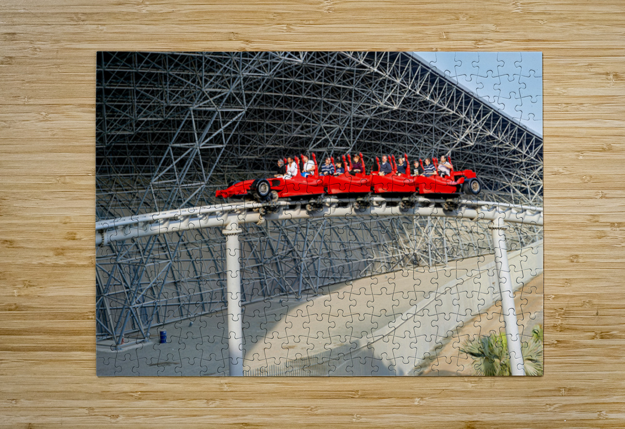 Ferrari World roller coaster ride in Abu Dhabi with guests Marco Brivio Puzzle printing