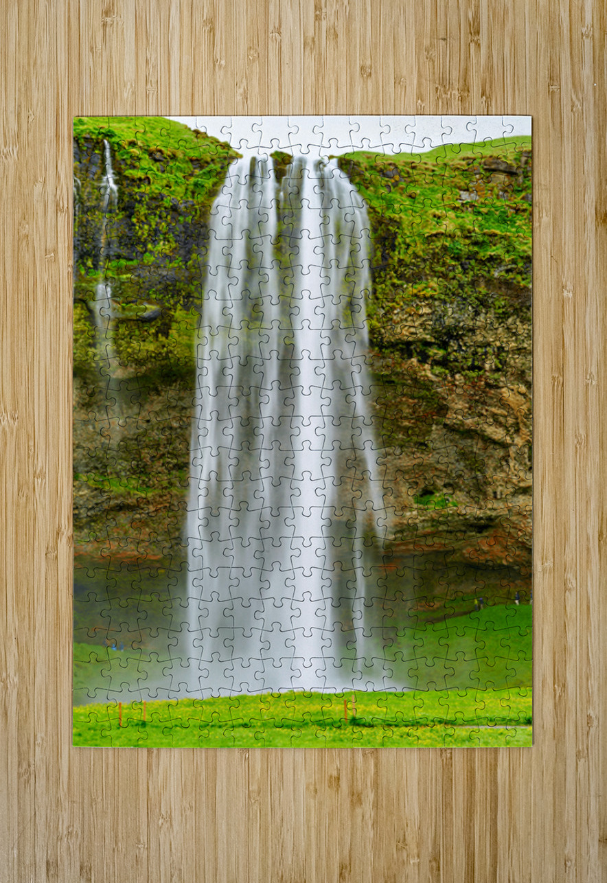 Seljalandsfoss waterfall in Iceland during summer Marco Brivio Puzzle printing