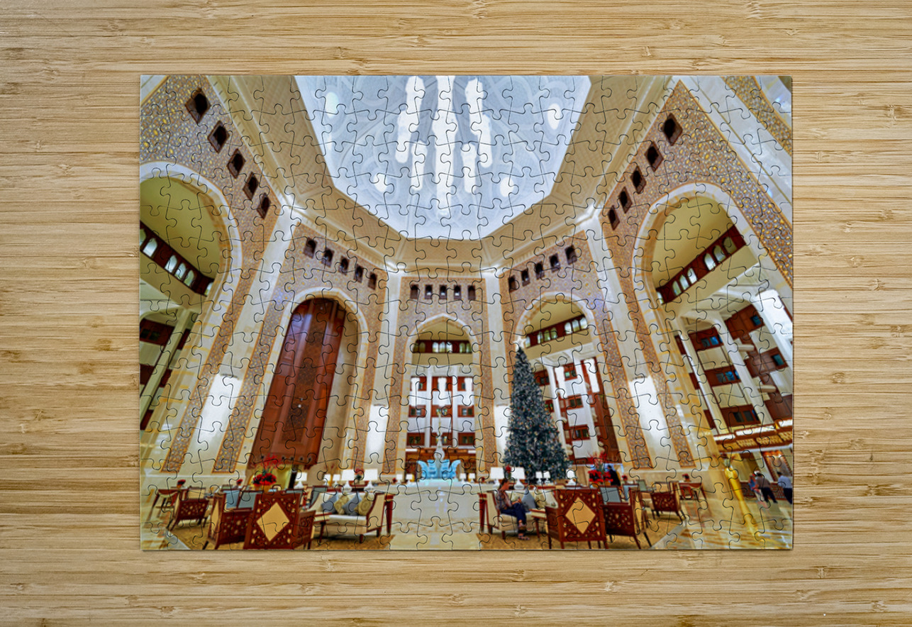 Lobby area of Al Bustan luxury hotel in Muscat Oman Marco Brivio Puzzle printing