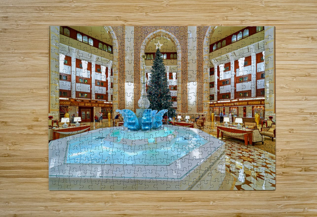 Holiday decoration in Al Bustan luxury hotel in Muscat Marco Brivio Puzzle printing