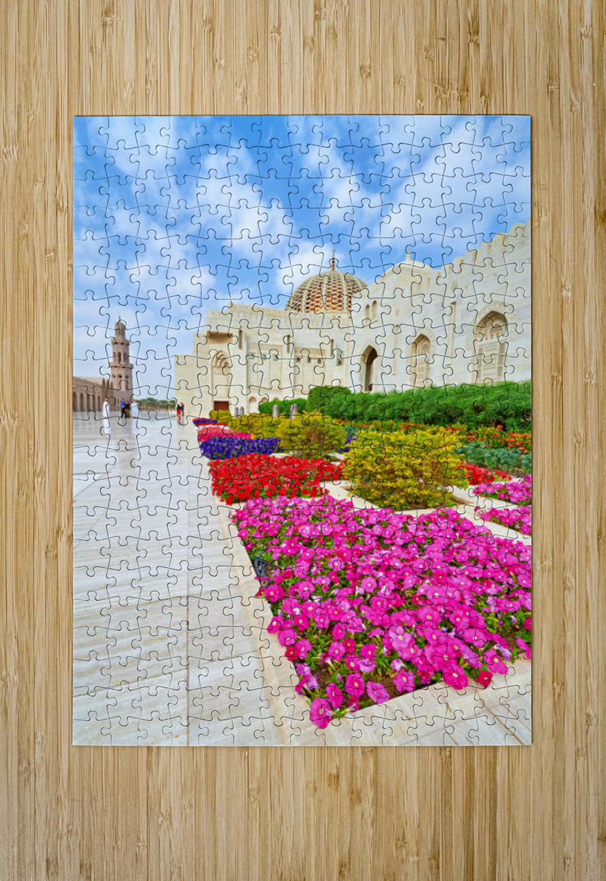 Exploring sultan qaboos grand mosque in muscat oman Marco Brivio Puzzle printing