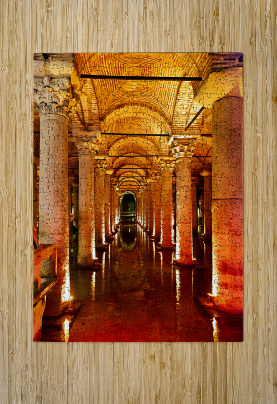 Exploring the ancient Basilica Cistern in Istanbul Turkey Marco Brivio Puzzle printing