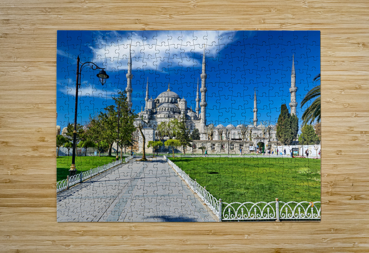 Visit Blue Mosque in Istanbul Turkey with clear sky Marco Brivio Puzzle printing