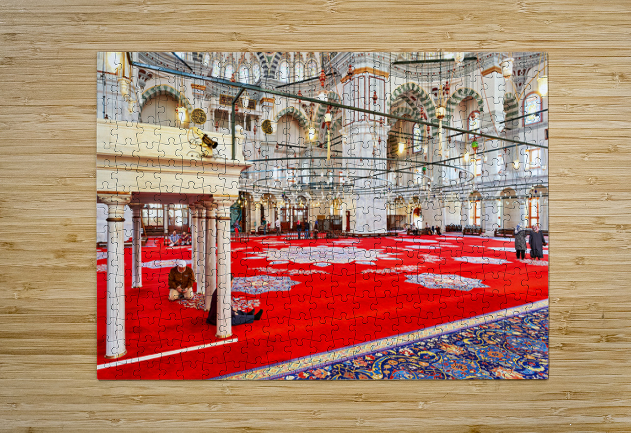 Visit to the fatih mosque in istanbul turkey Marco Brivio Puzzle printing
