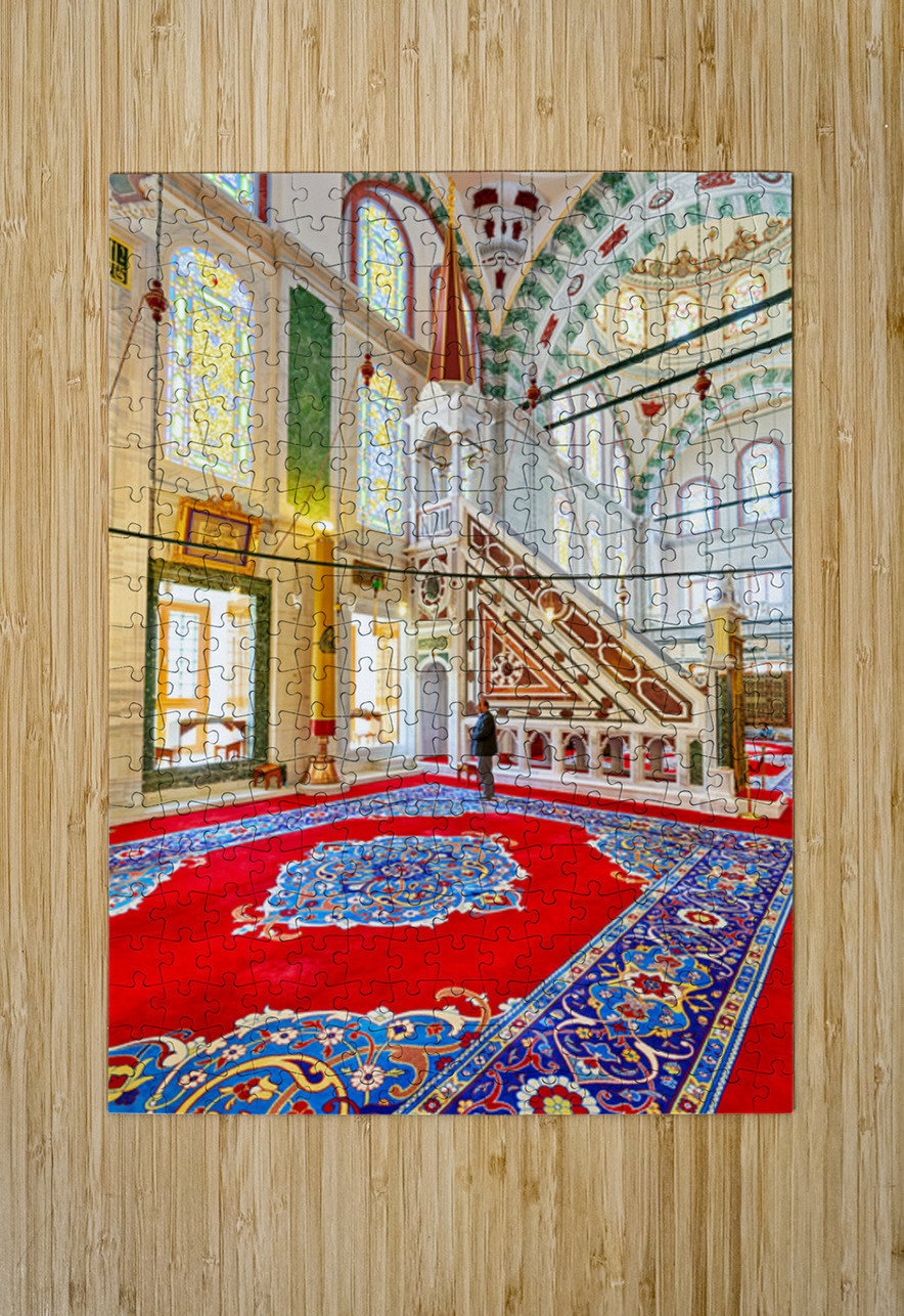 People visit Fatih Mosque in Istanbul Marco Brivio Puzzle printing