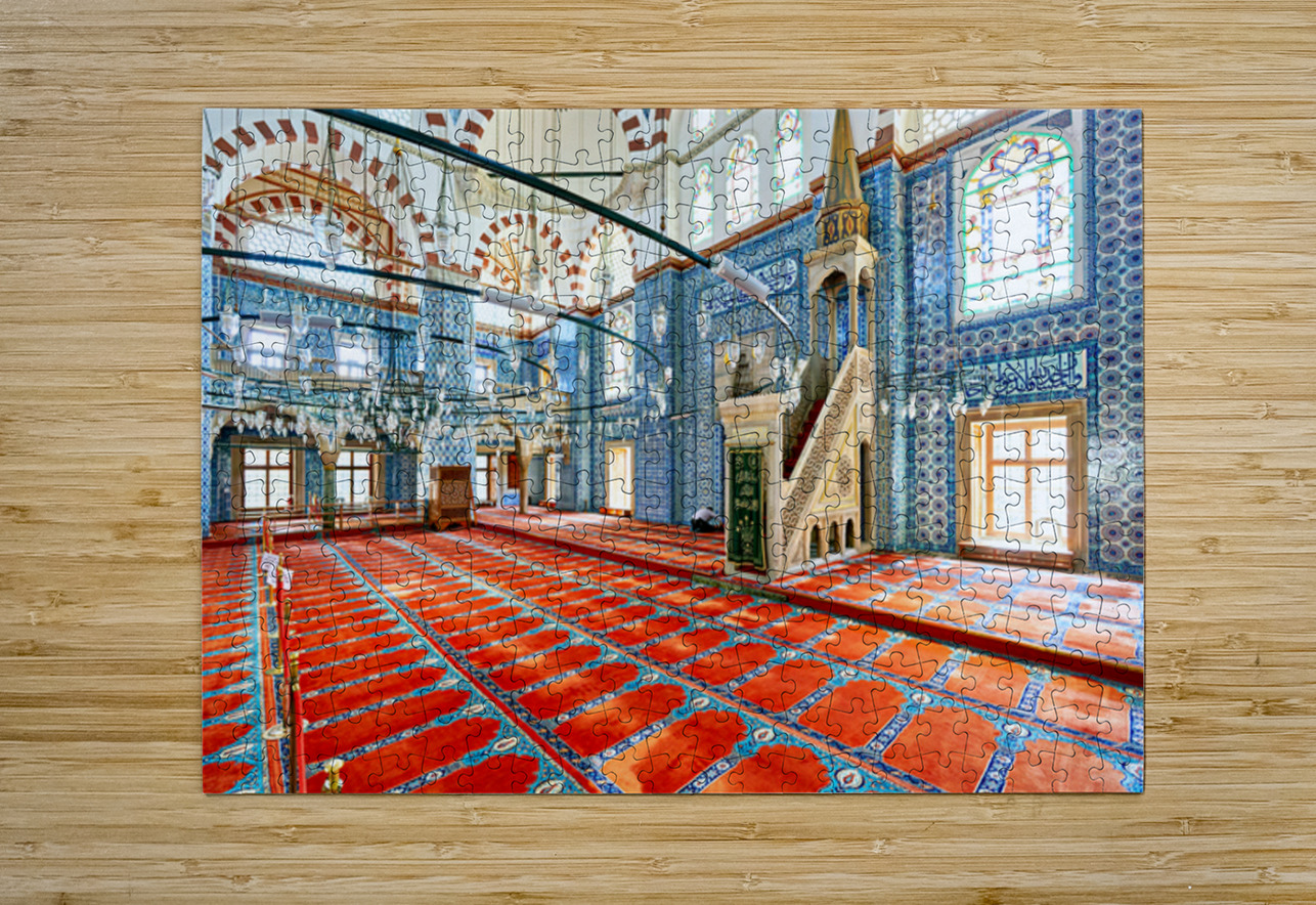Rustem Pasha Mosque interior in Istanbul Turkey during daylight Marco Brivio Puzzle printing