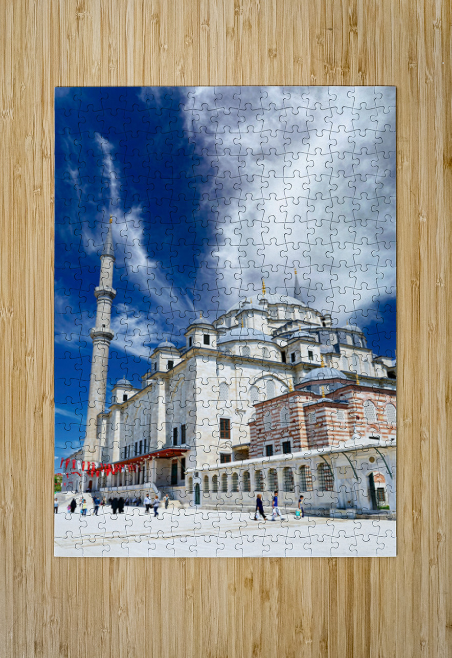 Visit to Fatih Mosque in Istanbul Turkey during sunny day Marco Brivio Puzzle printing