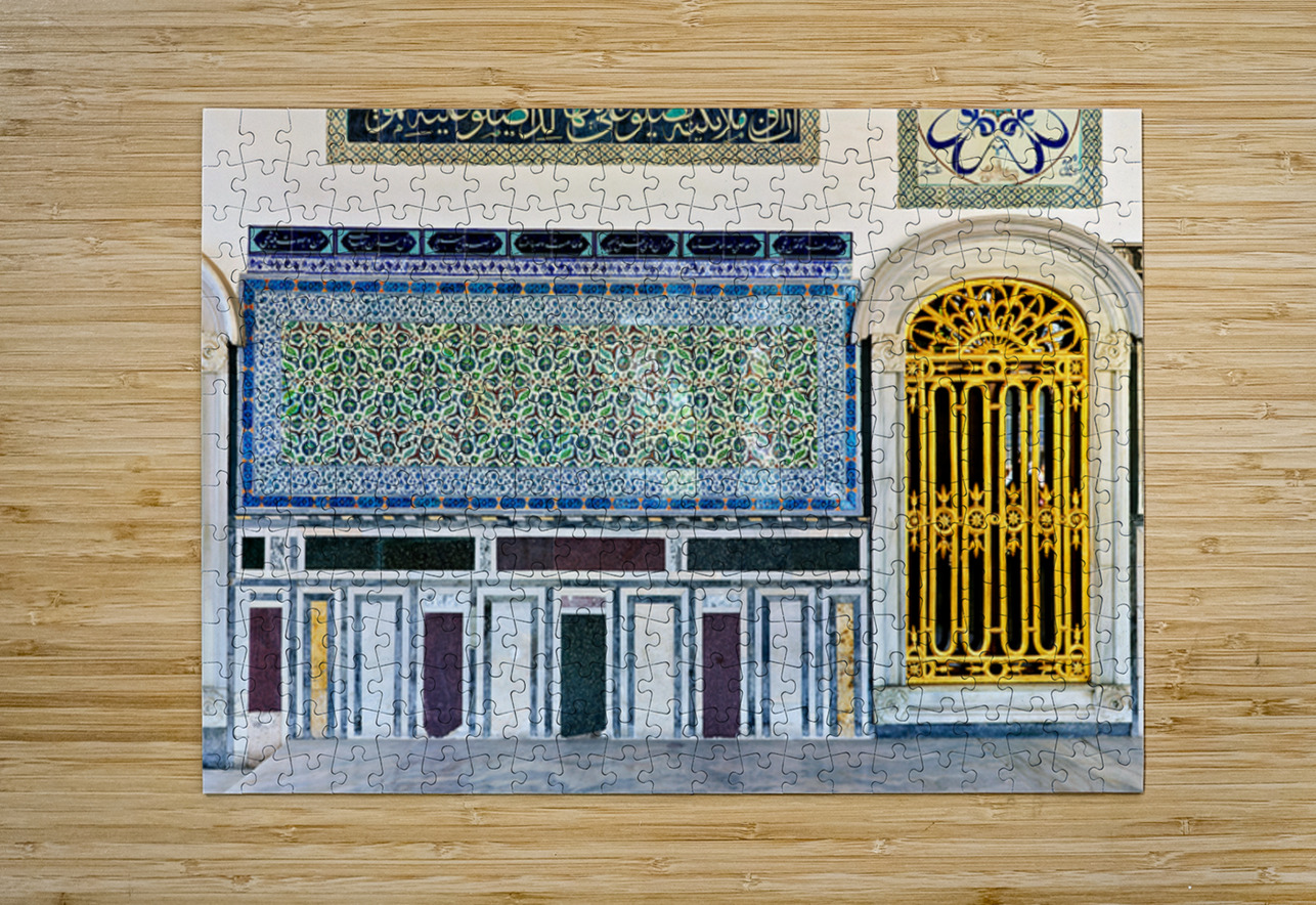 Exploring the ornate wall design in Topkapi Palace Istanbul Marco Brivio Puzzle printing