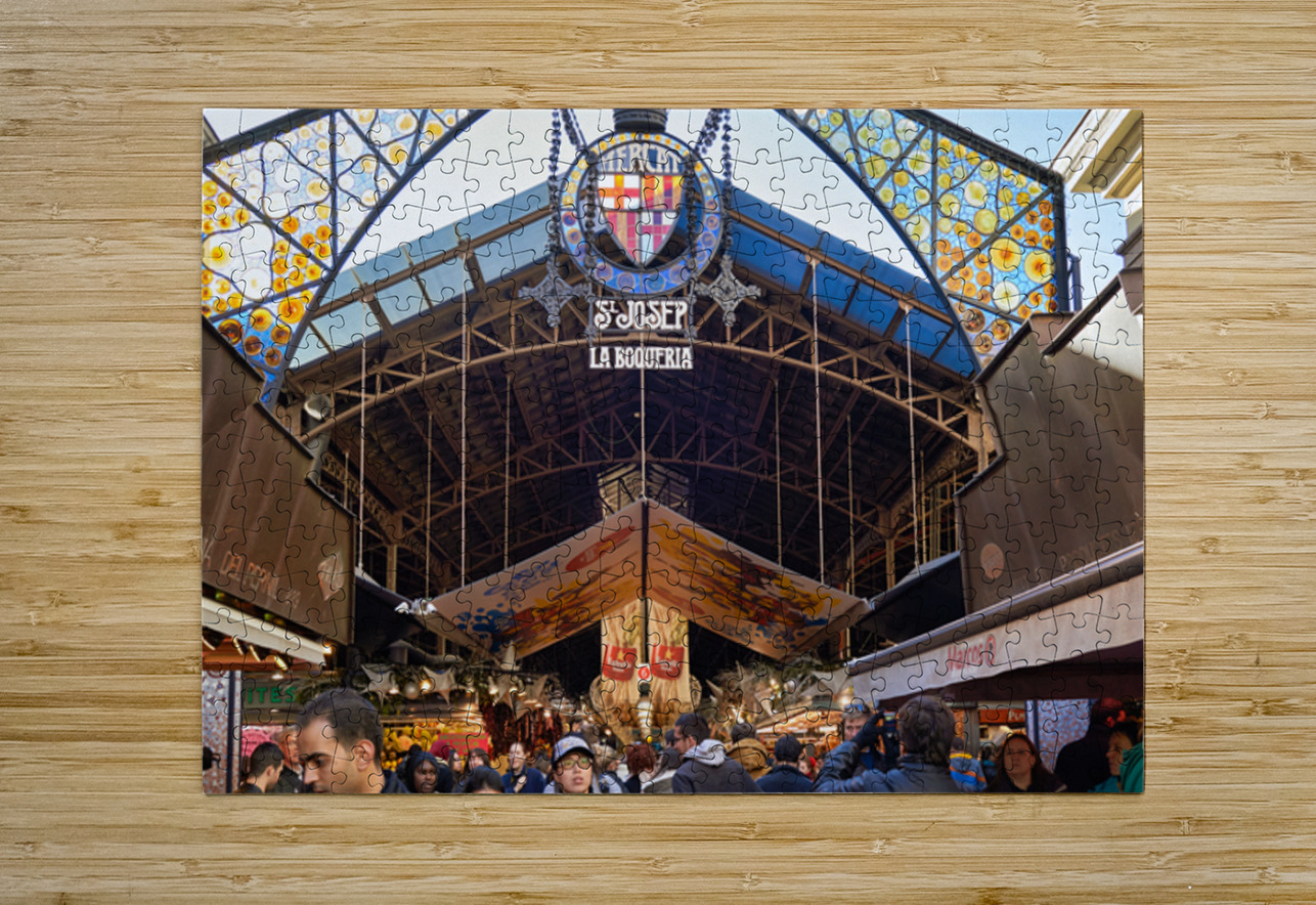 Entrance to Mercat de Sant Josep de la Boqueria in Barcelona Marco Brivio Puzzle printing
