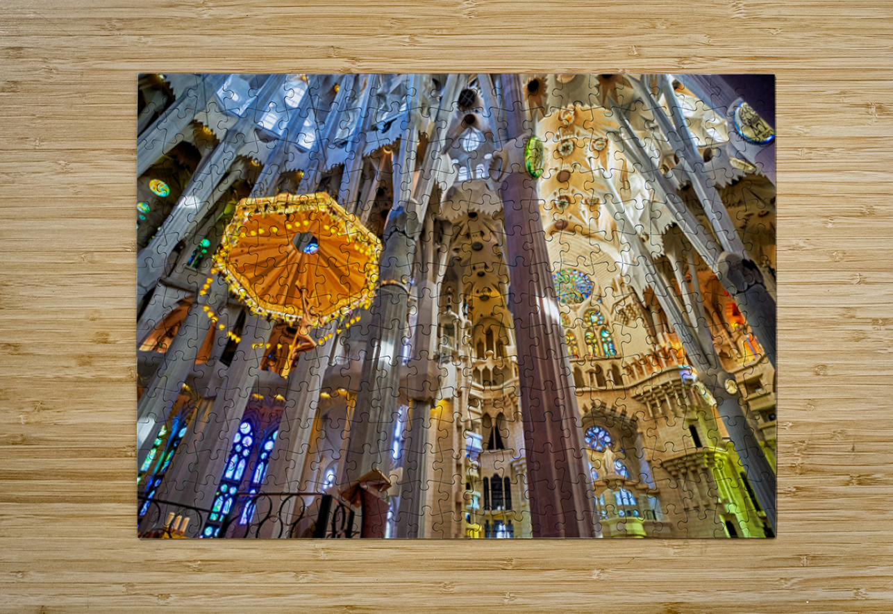 Explore Basílica de la Sagrada Familia in Barcelona now Marco Brivio Puzzle printing