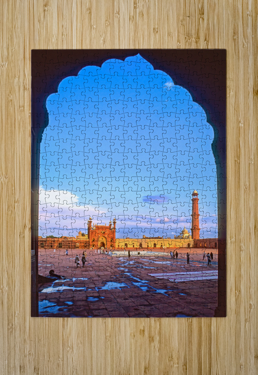 View of Badshahi Mosque in Lahore at sunset Marco Brivio Puzzle printing